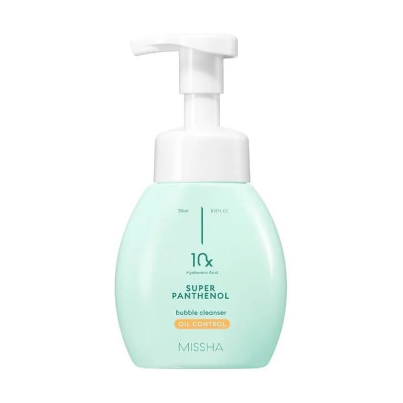 Себорегулювальна очищувальна пінка для обличчя Missha Super Panthenol Bubble Cleanser Oil Control, 200 мл